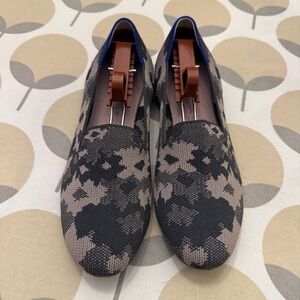 Rothy's Floral Camo Knit Slip-On Loafers